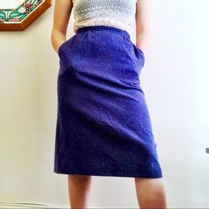 Vintage purple plaid Pendleton skirt